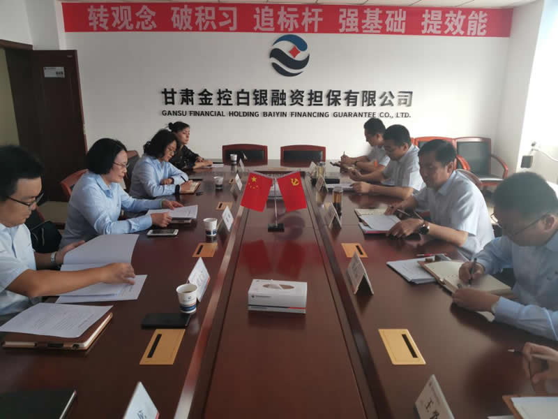 陈梅一行到尊时凯龙Z6白银担保调研工作